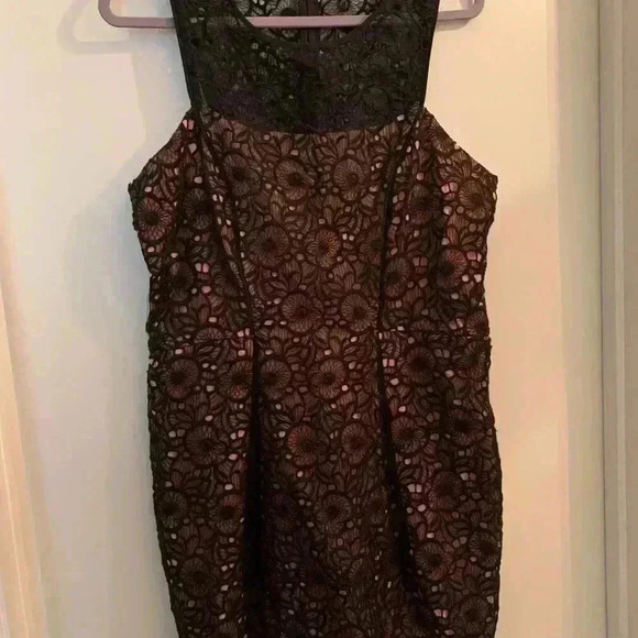 Jessica Simpson black lace sleeveless dress size 12 - Picture 2 of 7